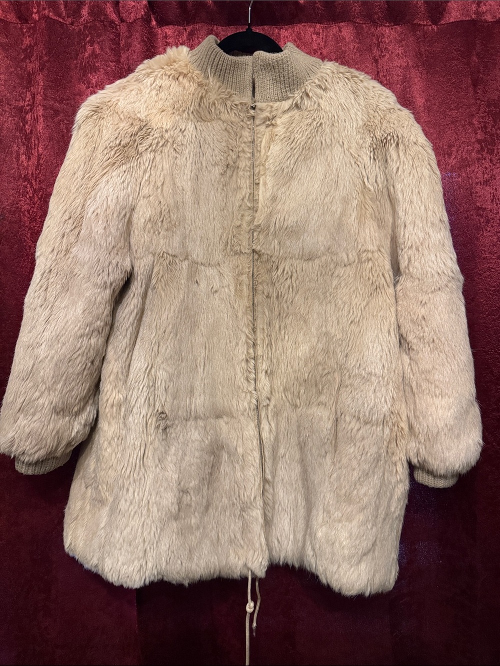 Kids Cozy Faux Fur Puffer Jacket in Cream